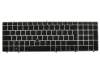 641181-041 HP keyboard DE (german) black/silver with mouse-stick