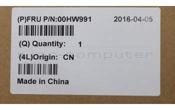 Lenovo 00HW991 TOUCHPANEL 10 WUXGA AUO O-f BK