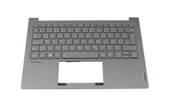 01900071 original Lenovo keyboard incl. topcase DE (german) grey/grey with backlight