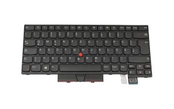 01AX417 original Lenovo keyboard DE (german) black/black with mouse-stick