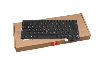 01EN653 original Lenovo keyboard DE (german) black/black matte with mouse-stick