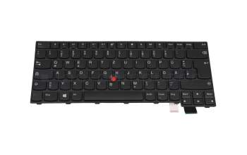 01EN653 original Lenovo keyboard DE (german) black/black matte with mouse-stick