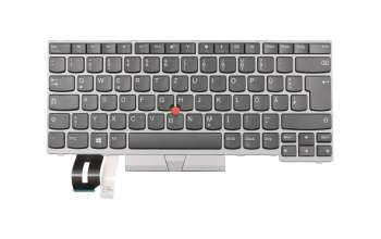 01YN312 original Lenovo keyboard DE (german) black/silver with mouse-stick