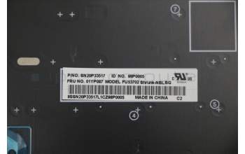 Lenovo 01YP087 NB_KYB FRU COMO SK,LTN,KB,BK,BG