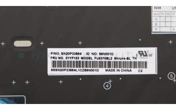 Lenovo 01YP153 NB_KYB FRU COMO SK,LTN,KB-BL,BK,TH