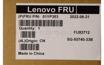 Lenovo 01YP353 NB_KYB FRU COMO FL,LTN,KB,BK,TH