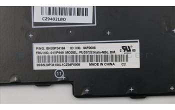 Lenovo 01YP649 NB_KYB FRU COMO NM,LTN,KB,BK,DK