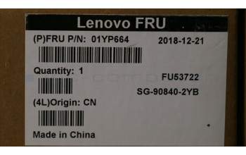 Lenovo 01YP664 NB_KYB FRU COMO NM,LTN,KB,BK,SI