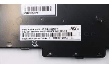 Lenovo 01YP671 NB_KYB FRU COMO NM,LTN,KB,BK,KR