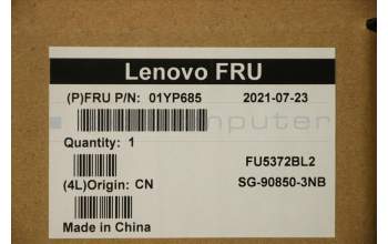 Lenovo 01YP685 NB_KYB FRU COMO NM,LTN,KB-BL,BK,ARA