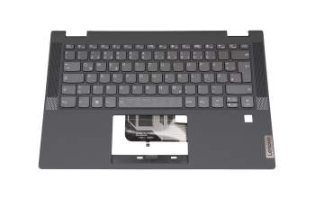 025.901N4.0001 original Lenovo keyboard incl. topcase DE (german) black/grey with backlight