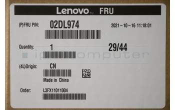 Lenovo 02DL974 HEATSINK FRU FA491_UMA_THM_ASSY_SUNON