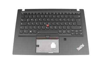 02HM321 original Lenovo keyboard incl. topcase DE (german) black/black with backlight and mouse-stick