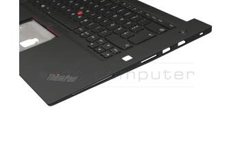 02HM989 original Lenovo keyboard incl. topcase DE (german) black/black with backlight and mouse-stick