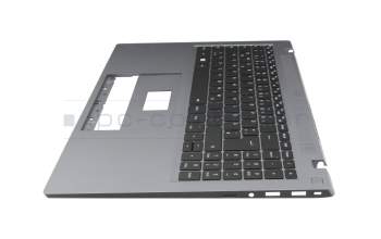 02SKDNS161DLYD00 original Medion keyboard incl. topcase DE (german) black/grey with backlight