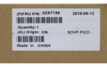 Lenovo 03X7196 ACCKIT_BO FRU for Presenter Module