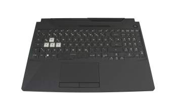 04060-01200300 original Asus keyboard incl. topcase DE (german) black/black with backlight