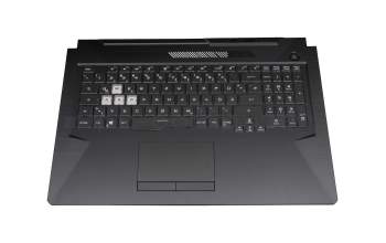 04060-01200300 original Asus keyboard incl. topcase DE (german) black/transparent/black with backlight