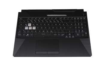 04060-1200300 original Asus keyboard incl. topcase DE (german) black/transparent/black with backlight