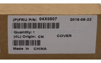 Lenovo 04X0507 ASSY REAR COVER 3G NFC W/ANT