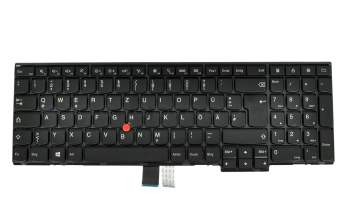 04Y2664-007 original Lenovo keyboard DE (german) black/black matte with mouse-stick