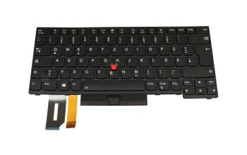 0B20022 original Lenovo keyboard DE (german) black/black with backlight and mouse-stick