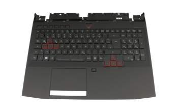 0KN0-EX2GE12 original Acer keyboard incl. topcase DE (german) black/black with backlight