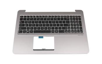 0KN0-UQ2UI13 original Pegatron keyboard incl. topcase US (english) black/grey with backlight