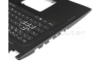 0KN1-3D2GE original Pegatron keyboard incl. topcase DE (german) black/black with backlight