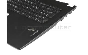 0KN1-3D2GE original Pegatron keyboard incl. topcase DE (german) black/black with backlight