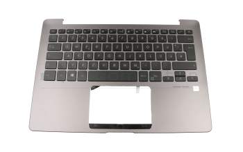 0KN1-3J1GE13 original Asus keyboard incl. topcase DE (german) black/grey with backlight