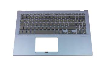 0KN1-732GE11 original Pega keyboard incl. topcase DE (german) black/blue