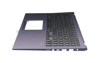 0KN1-732GE11 original Pega keyboard incl. topcase DE (german) black/blue