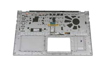 0KN1-874GE41 original Asus keyboard incl. topcase DE (german) silver/silver with backlight