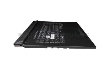 0KN1-8T2GE11 original Asus keyboard incl. topcase DE (german) black/transparent/black with backlight