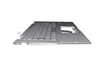 0KN1-BS1GE12 Rev.R1.0 original Pega keyboard incl. topcase DE (german) silver/silver with backlight