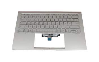 0KNB0-262WGE00 original Asus keyboard incl. topcase DE (german) silver/silver with backlight