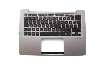 0KNB0-2632GE00 original Asus keyboard incl. topcase DE (german) black/silver with backlight