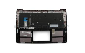 0KNB0-2632GE00 original Asus keyboard incl. topcase DE (german) black/silver with backlight