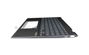 0KNB0-4613GE00 original Asus keyboard incl. topcase DE (german) black/black with backlight