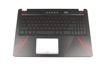 0KNB0-5603GE00 original Chicony keyboard incl. topcase DE (german) black/black with backlight