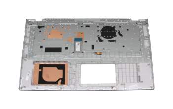 0KNB0-561CGE00 original Asus keyboard incl. topcase DE (german) silver/silver with backlight