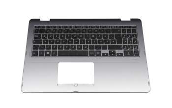 0KNB0-5630GE00 original Asus keyboard incl. topcase DE (german) black/grey with backlight