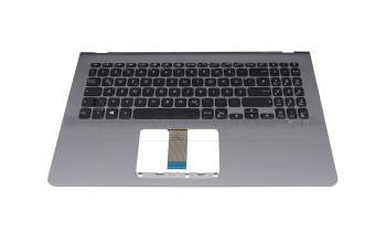 0KNB0-5634GE00 original Asus keyboard incl. topcase DE (german) black/silver/yellow with backlight silver/yellow