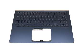 0KNB0-563AGE00 original Asus keyboard incl. topcase DE (german) blue/blue with backlight