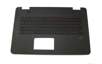 0KNB0-662CGE00 original Asus keyboard incl. topcase DE (german) black/black with backlight