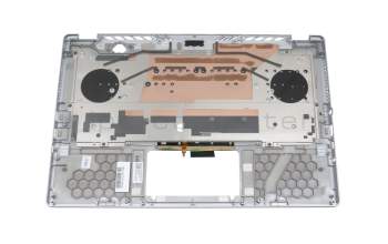 0KNR0-2617GE00 original Asus keyboard incl. topcase DE (german) silver/silver with backlight