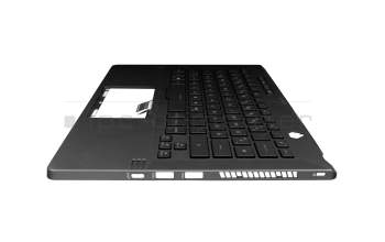 0KNR0-261FGE00 original Asus keyboard incl. topcase DE (german) black/grey with backlight