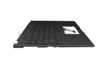 0KNR0-261GE00 original Asus keyboard incl. topcase DE (german) black/black with backlight