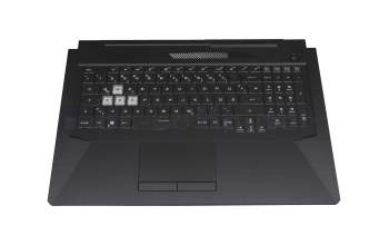 0KNR0-661VGE00 original Asus keyboard incl. topcase DE (german) black/black with backlight